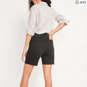 Old Navy Skyhigh Black Cutoff Denim Shorts